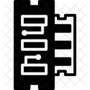 Glyphe Schwarz Symbol