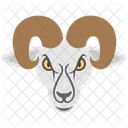 Aries Ram Face Icon
