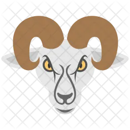 Ram Head Icon - Download in Flat Style