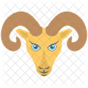 Aries Ram Face Icon