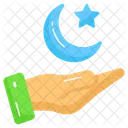 Ramadan Eid Al Fitr Hand Icon
