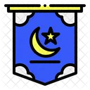 Banner Moon Fasting Symbol
