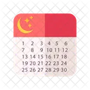 Ramadan Calendar Calendar Religion Icon