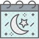 Ramadan Calendar Muslim Calendar Agenda Icon
