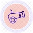 Ramadan Cannon Line Icon Icon