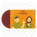 Two Children Envelope Child Kid Icon