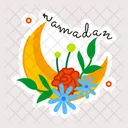 Media Luna De Ramadan Luna De Ramadan Noche De Ramadan Icono