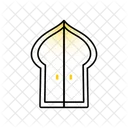 Ramadan Kareem Mosque Door Icon Vector Ilustração Design  Ícone