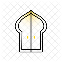 Ramadan kareem mosque door icon vector illustration design  Icon