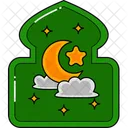 Ramadan Mubarak Moon Icon