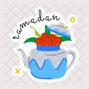 Ramadan Tea Teapot Tea Kettle Icon