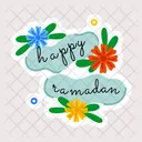 Feliz Ramadan Tipografia De Ramadan Pancarta De Ramadan Icono