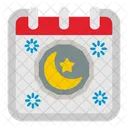 Ramadhan Calendar Date Icon