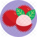 Exotic Fruits Rambutan Fruit Icon