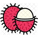 Rambutan Fruta Sano Icono