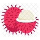 Rambutan Fruta Sano Icono