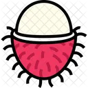 Rambutan Fruta Sano Icono