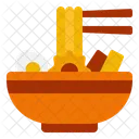 Arte De Fideos Fideos Japoneses Ramen Autentico Icono