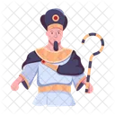 람세스 이집트 왕 통치자 캐릭터 아이콘