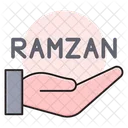 Ramzan Hand Gebet Symbol