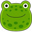 Verde Rana Animal Icon