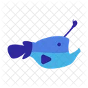 Rana Pescatrice Animale Mare Icon