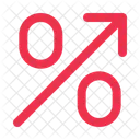 Marge Prozentsatz Erhohung Symbol