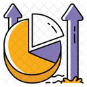 Marge Geschaft Pfeil Symbol