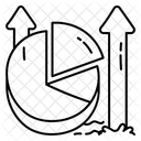 Marge Geschaft Pfeil Symbol