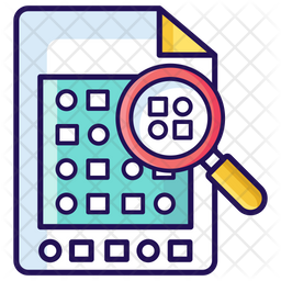 Random Sampling Icon - Download in Colored Outline Style