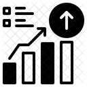 Organischer Verkehr Inhaltsverteilung Longtail Symbol