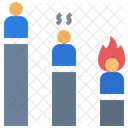 Rangliste Unten Hitzkopf Symbol