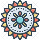 Rangoli Alpona Pattern Icon