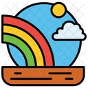 Raninbow Rainbow Sun Icon