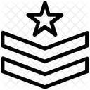 Graphic Design Rank Army Icon