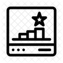 Ranking Bar Graph Performance Icon