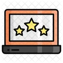 Three Star Rating Laptop Icon