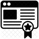 Clasificación del sitio web  Icono