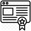 Clasificación del sitio web  Icono