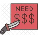 Ransom Money Demand Icon