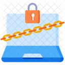 Ransomware Laptop Lock Icon