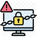 Ransomware Perigo Bloqueio Ícone