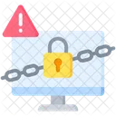 Ransomware Perigo Bloqueio Ícone