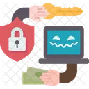 Ransomware Attack Computer Icon