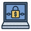 Ransomware Laptop Lock Icon