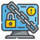 Ransomware Malware Monitor Lock Icône
