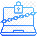 Ransomware Laptop Lock Icon