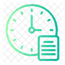 Rapport Heure Et Date Evaluer Icon