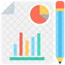 Rapport Graphique Tarte Icône