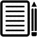 Rapport Document Feuille Icône